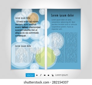 Layout brochure, vector
