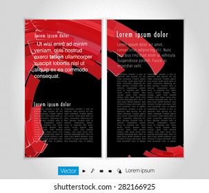 Layout brochure, vector