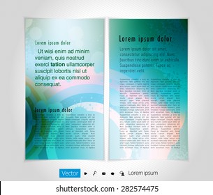 Layout brochure, vector