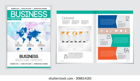 Layout brochure, vector 