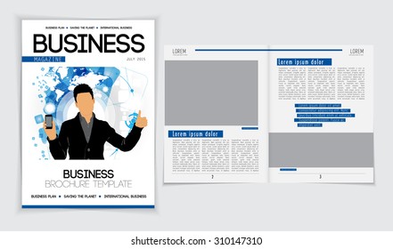 Layout brochure, vector