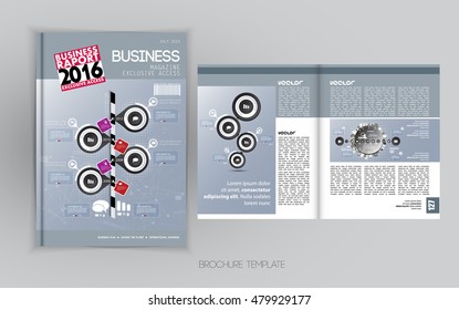 Layout brochure, vector 