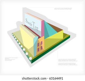 Layout of buildings of the quarter. Illustration