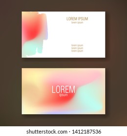 Layout of business cards. Ready to print.