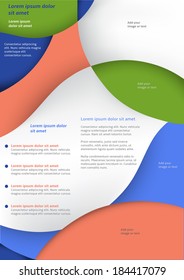 Layout business flyer template or a magazine cover