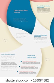 Layout business flyer template or a magazine cover