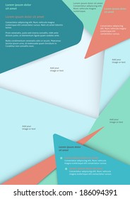 Layout business flyer template or a magazine cover