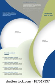 Layout business flyer template or a magazine cover