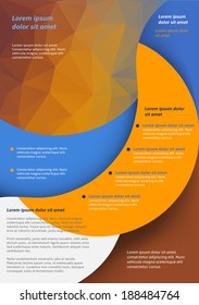 Layout business flyer template or a magazine cover