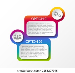 Layout of business infographic with icons. Vector.