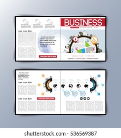 Layout business magazine