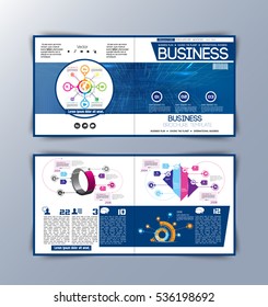 Layout business magazine, vector 