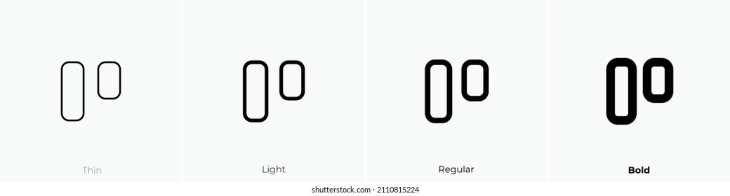 Layoutkarten-Symbol. Thin, hellrosa und feines Design einzeln auf weißem Hintergrund