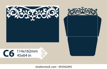 The layout of the cards in three additions. The template is suitable for greeting cards, invitations, etc. The picture suitable for laser cutting or printing. Vector