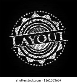 Layout with chalkboard texture