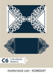 Layout congratulatory cards in three additions. The template for greetings, invitations, menus, etc. The picture suitable for laser cutting, paper cutting or printing. Vector