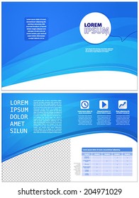 Layout-Blau