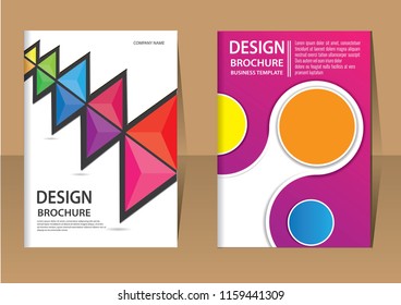 layout cover book creative for annual report modern template
