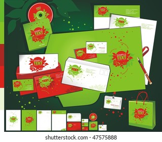 Layout creative contemporary floral template.
