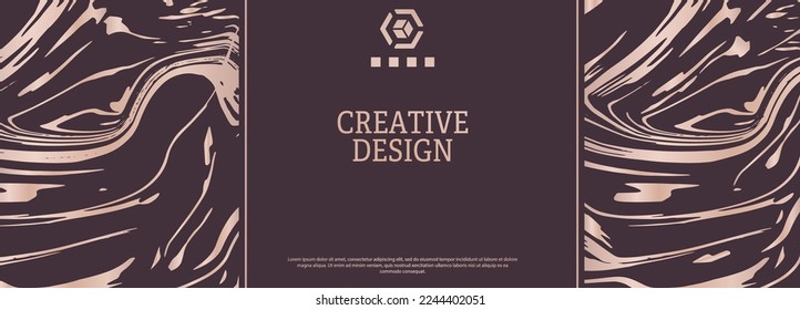 Layout of the creative design. Corporate graphics template for the design of covers, posters, posters, banners, booklets, backgrounds and flyers. Creative style for interiors, decorations