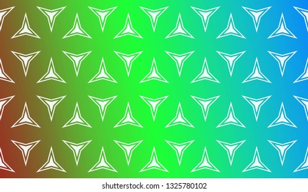 Layout With Curved Line. Abstract Hipster Pattern. Gradient Background. Design For Screen, Presentation, Wallpaper. Holiday Object. Vector Illustration.