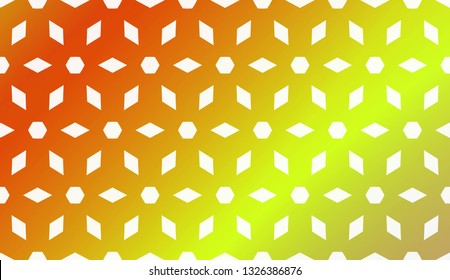 Layout With Curved Line. Abstract Hipster Pattern. Gradient Background. Design For Screen, Presentation, Wallpaper. Holiday Object. Vector Illustration.