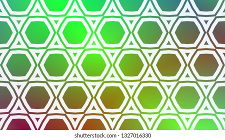 Layout With Curved Line. Abstract Hipster Pattern. Gradient Background. Design For Screen, Presentation, Wallpaper. Holiday Object. Vector Illustration.