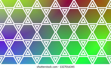 Layout With Curved Line. Abstract Hipster Pattern. Gradient Background. Design For Screen, Presentation, Wallpaper. Holiday Object. Vector Illustration.