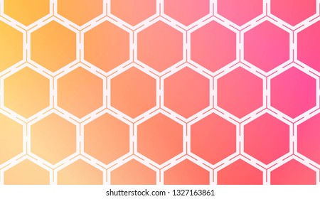 Layout With Curved Line. Abstract Hipster Pattern. Gradient Background. Design For Screen, Presentation, Wallpaper. Holiday Object. Vector Illustration.