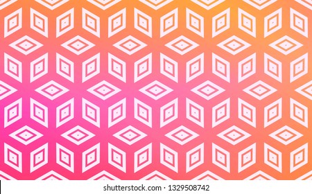 Layout With Curved Line. Abstract Hipster Pattern. Gradient Background. Design For Screen, Presentation, Wallpaper. Holiday Object. Vector Illustration.