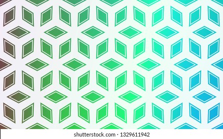 Layout With Curved Line. Abstract Hipster Pattern. Gradient Background. Design For Screen, Presentation, Wallpaper. Holiday Object. Vector Illustration.