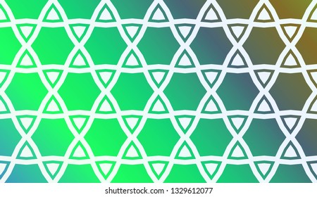 Layout With Curved Line. Abstract Hipster Pattern. Gradient Background. Design For Screen, Presentation, Wallpaper. Holiday Object. Vector Illustration.