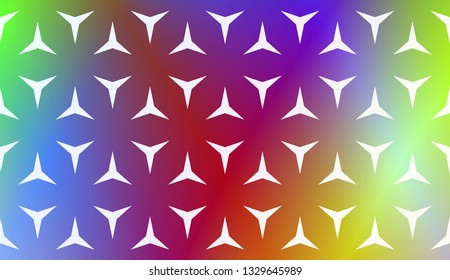 Layout With Curved Line. Abstract Hipster Pattern. Gradient Background. Design For Screen, Presentation, Wallpaper. Holiday Object. Vector Illustration.