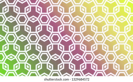 Layout With Curved Line. Abstract Hipster Pattern. Gradient Background. Design For Screen, Presentation, Wallpaper. Holiday Object. Vector Illustration.