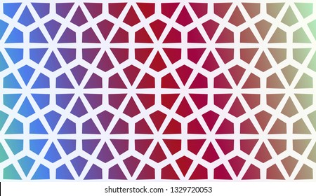 Layout With Curved Line. Abstract Hipster Pattern. Gradient Background. Design For Screen, Presentation, Wallpaper. Holiday Object. Vector Illustration.