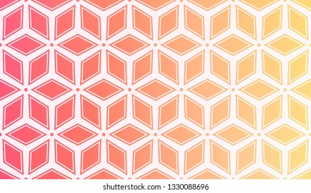 Layout With Curved Line. Abstract Hipster Pattern. Gradient Background. Design For Screen, Presentation, Wallpaper. Holiday Object. Vector Illustration.