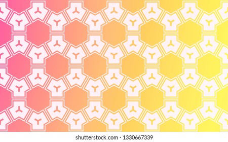 Layout With Curved Line. Abstract Hipster Pattern. Gradient Background. Design For Screen, Presentation, Wallpaper. Holiday Object. Vector Illustration.