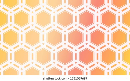 Layout With Curved Line. Abstract Hipster Pattern. Gradient Background. Design For Screen, Presentation, Wallpaper. Holiday Object. Vector Illustration.