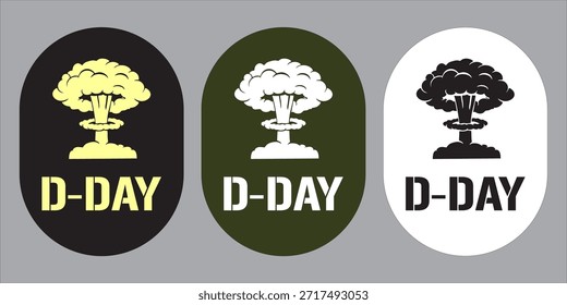 Diseño de la etiqueta engomada del coche "D-day 2026"
