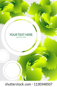 The layout design of the brochure template. Annual report of corporate business, catalog, magazine. Creative concept of modern bright coating with a group of strokes
