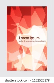The layout design of the brochure template. Catalog, magazine, flyer. Creative concept of modern bright coating.