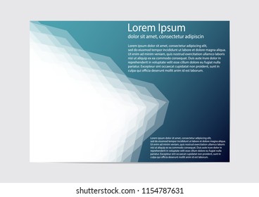 The layout design of the brochure template. Catalog, magazine, flyer. Creative concept of modern bright coating.
