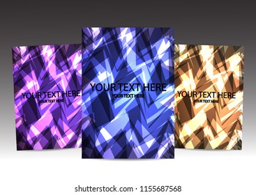 The layout design of the brochure template. Catalog, magazine, flyer. Creative concept of modern bright coating.