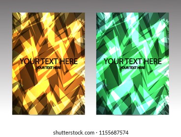 The layout design of the brochure template. Catalog, magazine, flyer. Creative concept of modern bright coating.