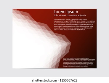 The layout design of the brochure template. Catalog, magazine, flyer. Creative concept of modern bright coating.