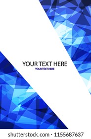 The layout design of the brochure template. Catalog, magazine, flyer. Creative concept of modern bright coating.