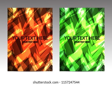 The layout design of the brochure template. Catalog, magazine, flyer. Creative concept of modern bright coating.