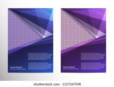 The layout design of the brochure template. Catalog, magazine, flyer. Creative concept of modern bright coating.