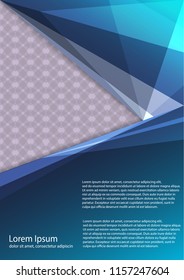The layout design of the brochure template. Catalog, magazine, flyer. Creative concept of modern bright coating.