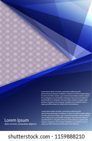 The layout design of the brochure template. Catalog, magazine, flyer. Creative concept of modern bright coating.
